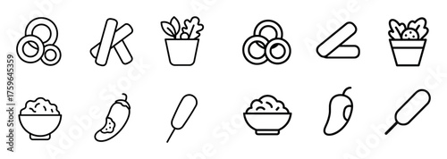 Fast Food Icon Set