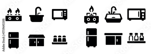 Motorhome Kitchen Icons