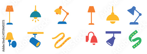 Modern Lighting Icons