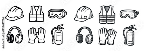 Safety Equipment Icons