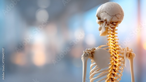 Anatomical Skeleton Model with Emphasis on Human Spine Anatomy