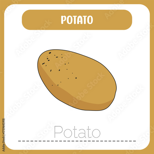 WRITING CARD VEGETABLE ILLUSTRATION EDITION potato