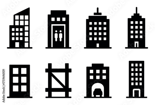 Skyscraper Icons Grid