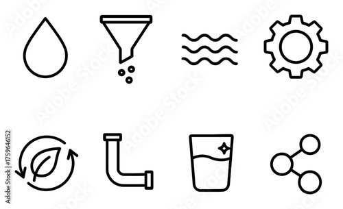 Desalination Icons Grid
