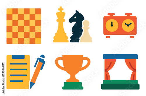 Colorful Chess Icons