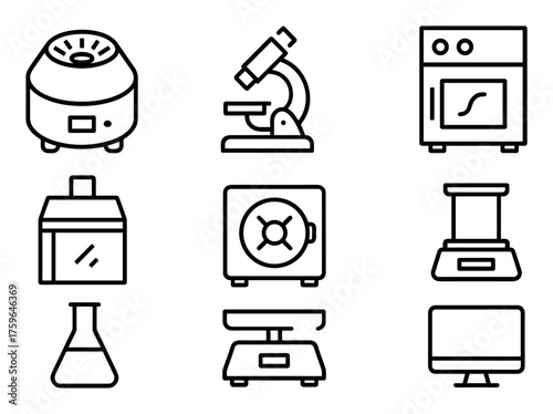 Laboratory Equipment Icons
