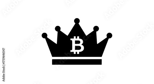 Bitcoin king icon
