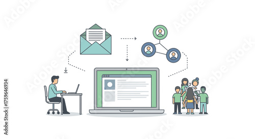 Boost engagement using email marketing and social media to connect with your team and target audience, driving traffic to your website for lead generation