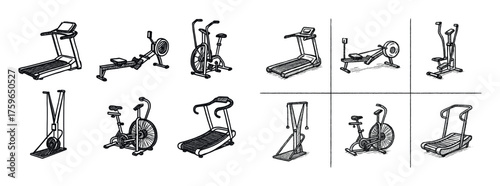 Cardio Machine Sketches