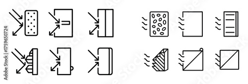 Acoustic Absorbers Icons