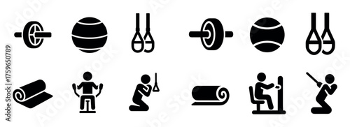 Fitness Icons Grid