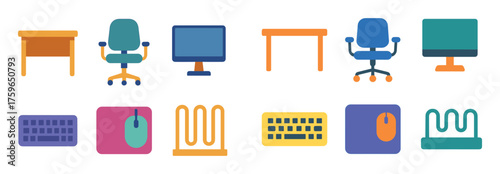 Colorful Office Icons