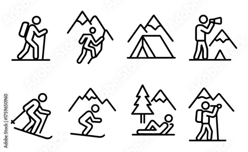 Mountain Adventure Icons