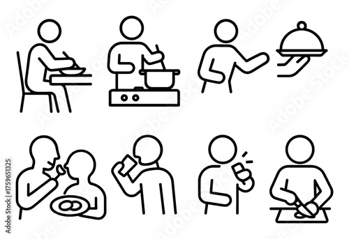 Minimalist Eating Icons