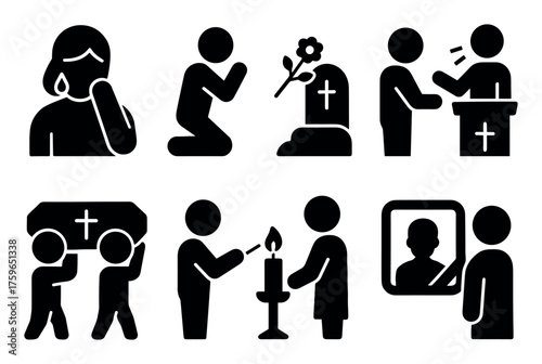 Funeral Ceremony Icons