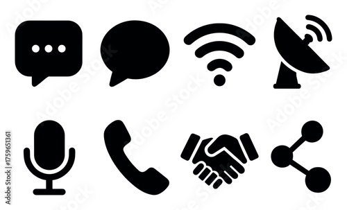 Communication Icons Grid