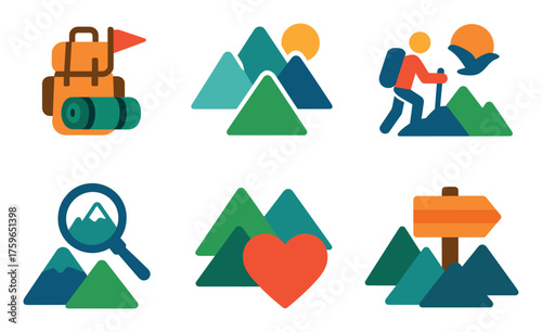 Mountain Walk Icons