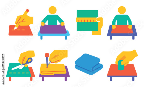 Colorful Sewing Icons
