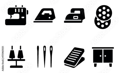 Sewing Equipment Icons