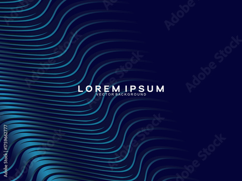 Premium background design with dark blue luxury motif. Vector horizontal template, for digital lux business banners, contemporary formal invitations, luxury vouchers, gift certificates, etc.	

