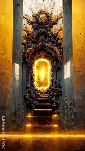 fireplace in the temple