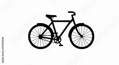 bicycle on white background