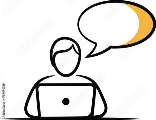 Help Desk Customer Service Chat Vector Icon