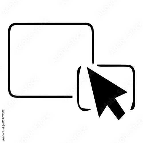 Select, Drag, and Move Icon for User Interface Design