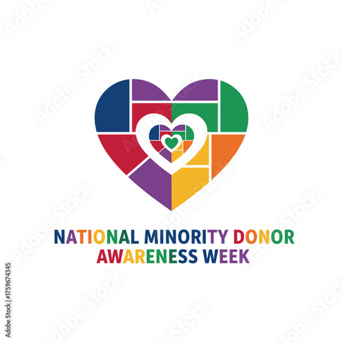 National Minority Donor Awareness Week highlights a vibrant heart design to boost minority donor awareness