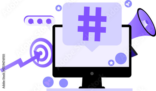 Digital Marketing Strategy Illustration