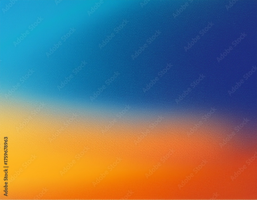 Naklejka premium blue and orange gradient background design with grainy noise texture effect web banner design product design and social media banner poster header design