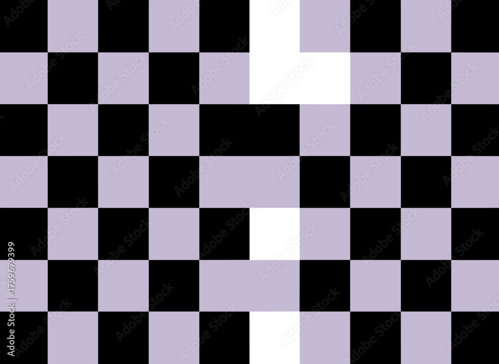 Fototapeta premium Seamless pink and black checkerboard background featuring swatches