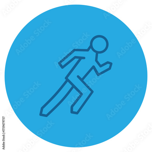 Running icon illustration
