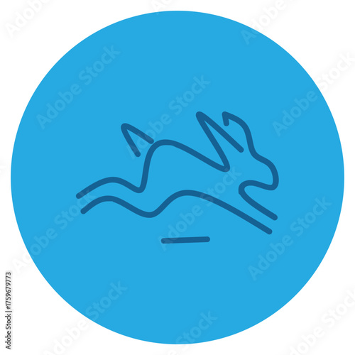 Running icon illustration
