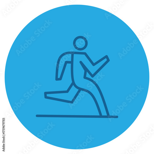 Running icon illustration