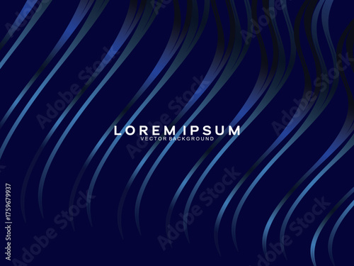 Premium background design with dark blue luxury motif. Vector horizontal template, for digital lux business banners, contemporary formal invitations, luxury vouchers, gift certificates, etc.