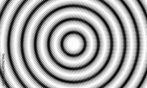 Dotted halftone texture background. Black and white pop art gradient overlay. Fading grunge gritty noise wallpaper. Weathered pixelated comic backdrop. Vector bitmap subtle vanishing surface retro