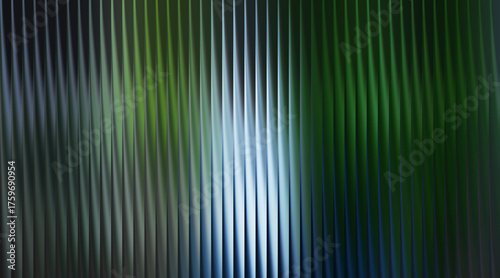 Abstract vertical stripes pattern with soft gradients of blue green and gray creating a textured visual effect