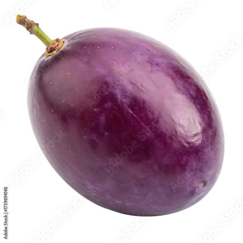 A whole hog plum fruit isolated on a transparent background
