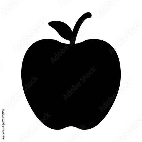 Download high resolution black and white apple vector graphic for free commercial use and projects