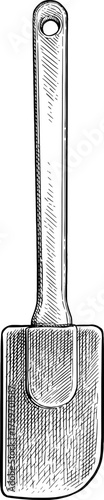 Silicone spatula ink sketch.