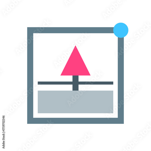 Modern 3D Printer Flat Icon