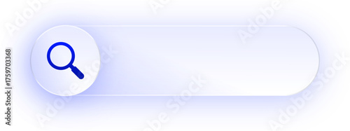 Glowing Search Magnify Button