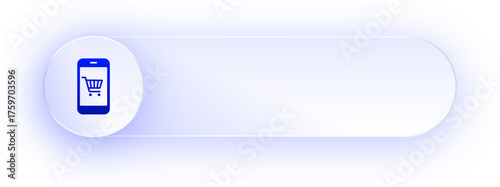 Glowing Mobile Shopping Button