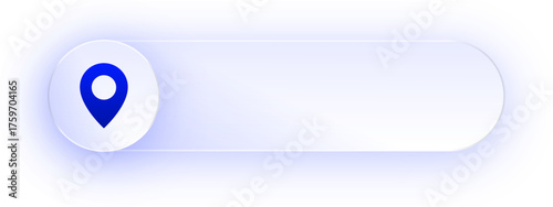 Glowing Location Pin Button