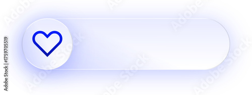 Glowing Heart Outline Button