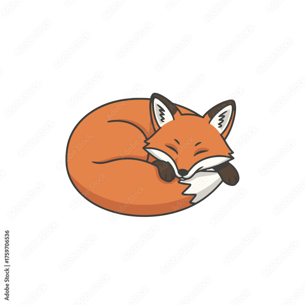 Obraz premium Sleeping Fox