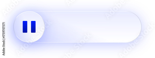 Glowing Pause Button Button