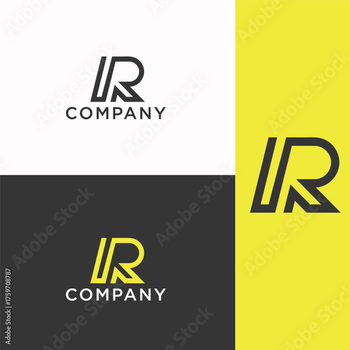 simple initials R logo