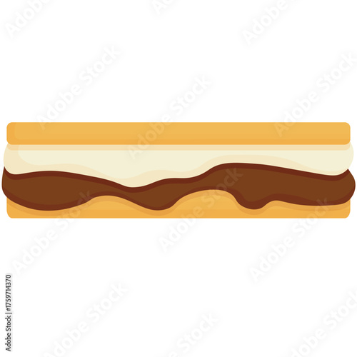 S'mores and Campfire Snacks and Treats Vector Icon Set